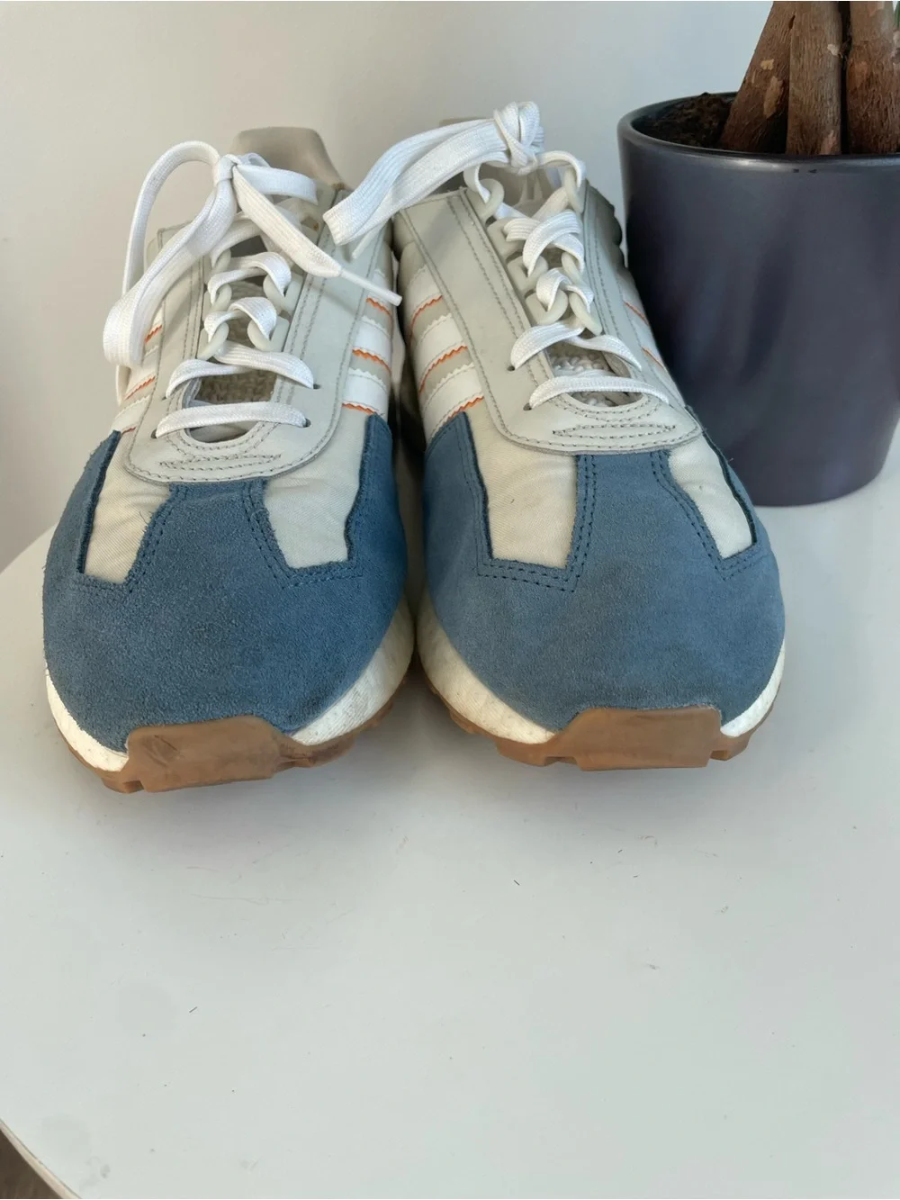 Men Size 11 adidas Retropy Grey Blue Orange Shoes